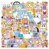 10 50PCS Cute Lankybox Cartoon Stickers for Suitcase Skateboard Guitar Laptop Phone Decor Waterproof Sticker Kids - LankyBox UK Store