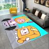 3D Happy Rocky And Foxy And Boxy Lankybox Area Rug Carpet Rug for Home Living Room 11 - LankyBox UK Store