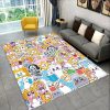 3D Happy Rocky And Foxy And Boxy Lankybox Area Rug Carpet Rug for Home Living Room 2 - LankyBox UK Store