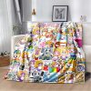 Happy Rocky And Foxy And Boxy Lankybox Soft Plush Blanket Flannel Blanket Throw Blanket for Living 1 - LankyBox UK Store