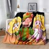 Happy Rocky And Foxy And Boxy Lankybox Soft Plush Blanket Flannel Blanket Throw Blanket for Living 15 - LankyBox UK Store