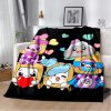 Happy Rocky And Foxy And Boxy Lankybox Soft Plush Blanket Flannel Blanket Throw Blanket for Living 2 - LankyBox UK Store