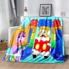Happy Rocky And Foxy And Boxy Lankybox Soft Plush Blanket Flannel Blanket Throw Blanket for Living 21 - LankyBox UK Store